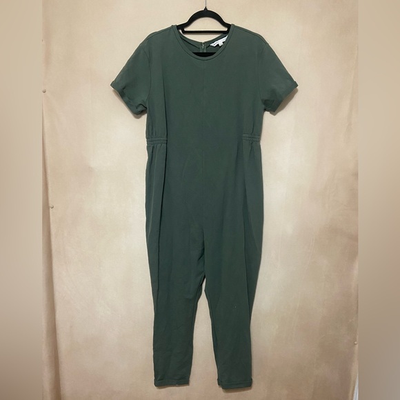 The Nines by Hatch EUC olive green maternity jumpsuit size XL - Picture 2 of 5